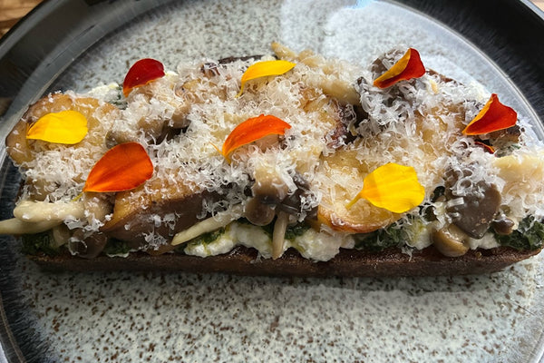 Mushroom Toast with Salsa Verde