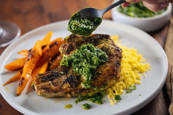 Chermoula-Marinated Pork Chops