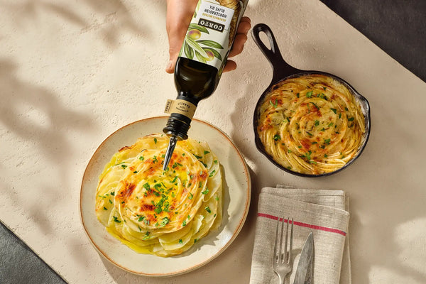 Horseradish-Spiked Potato and Turnip Gratin
