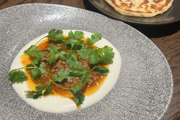 Mapo Ricotta with Calabrian-Sichuan Ragù & Skillet Bread