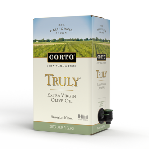 TRULY® 100% Extra Virgin Olive Oil 3L Pantry Size FlavorLock Box Product