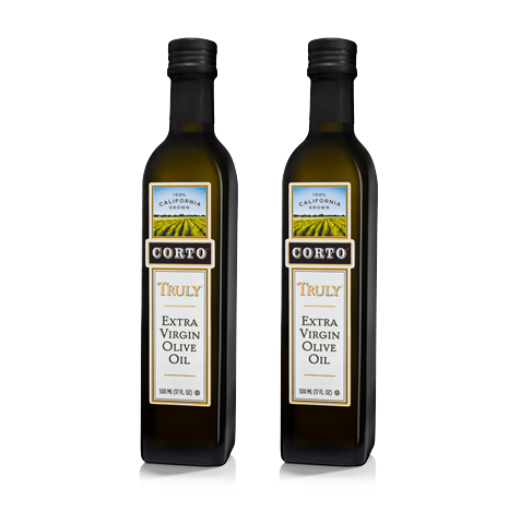 TRULY® 100% Extra Virgin Olive Oil 500mL Bottle 'Twin Pack' Product